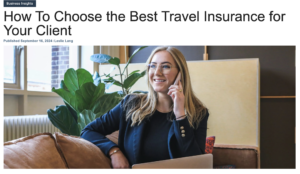 An article about how to choose travel insurance by Leslie Lang
